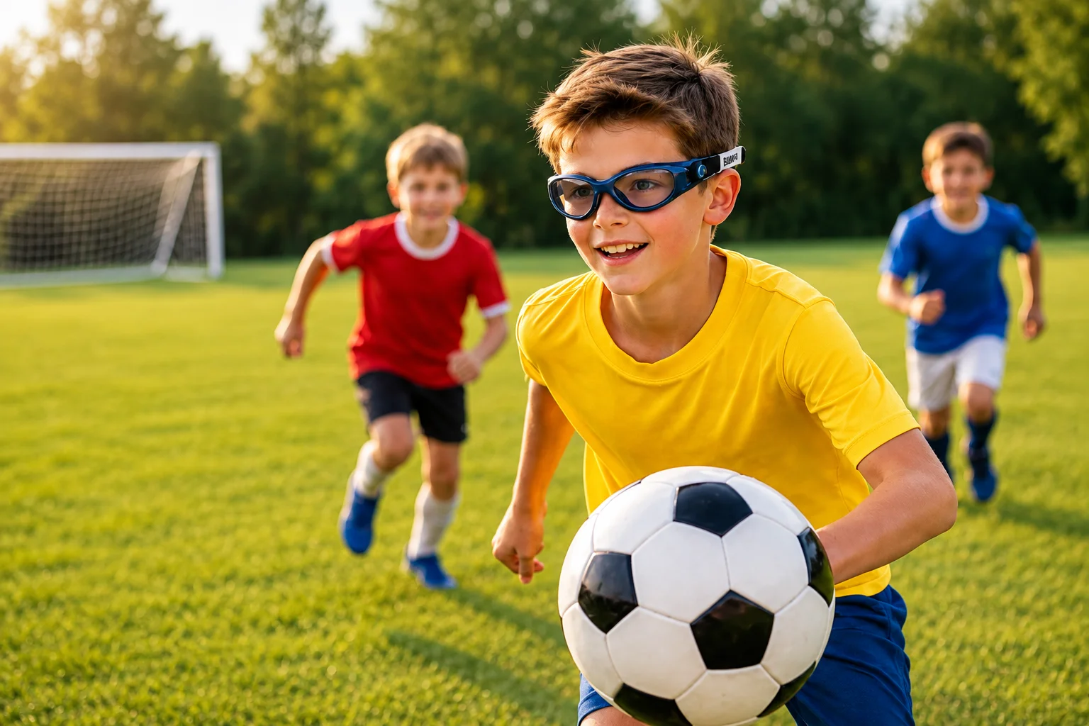 occhiali sportivi per bambini da ottico a mezzolombardo - ottica foto tait